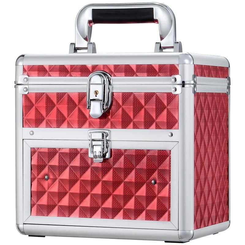 Big Rock Make Up Case Aluminium – Red (S)