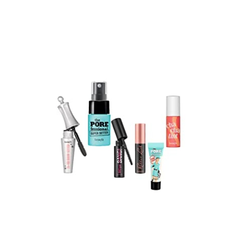 Benefit 6pc Makeup Gift Set inc Mascara, Brow, Lip & Cheek Tint & Primer