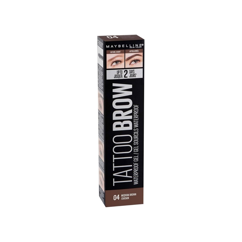 Maybelline Tattoo Studio Brow Waterproof Gel Medium Brown 04