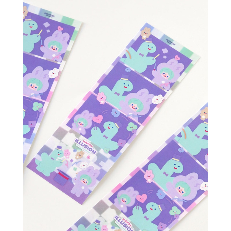 RECORDER factory Happy Illusion Photo Booth Frame Sticker