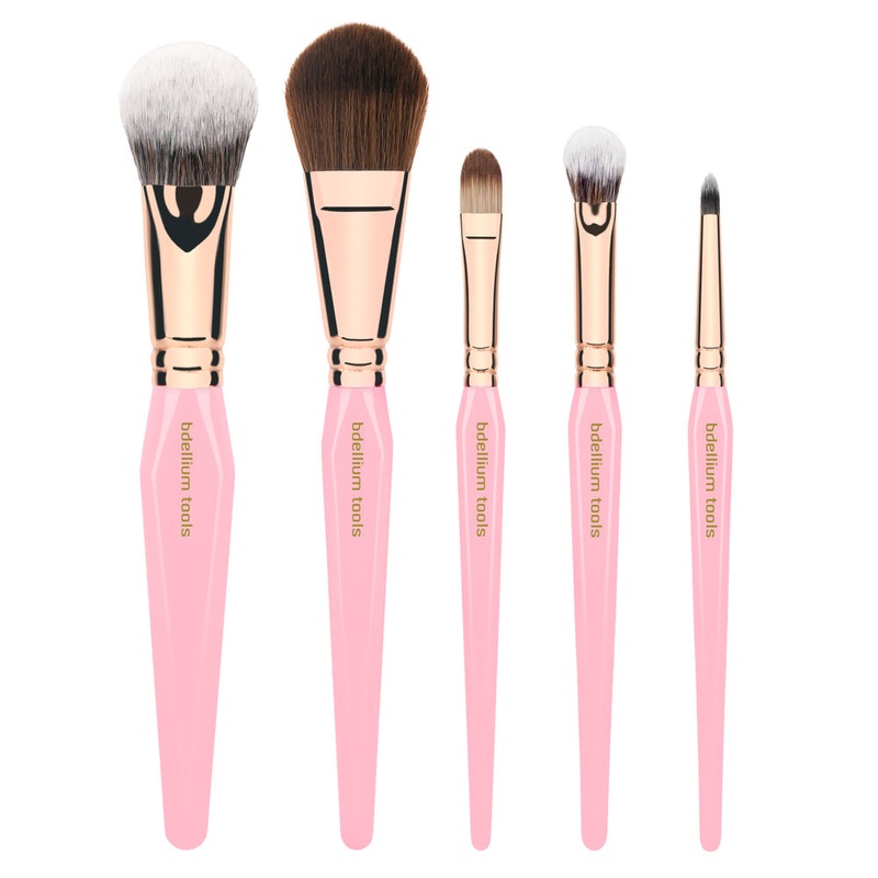 Bdellium Tools Pink Golden Triangle Face & Eyes Set