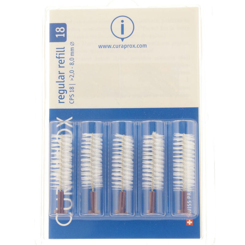 CPS 18 Interdental Tip Refills 2.0 – 8.0mm Violet 5 items