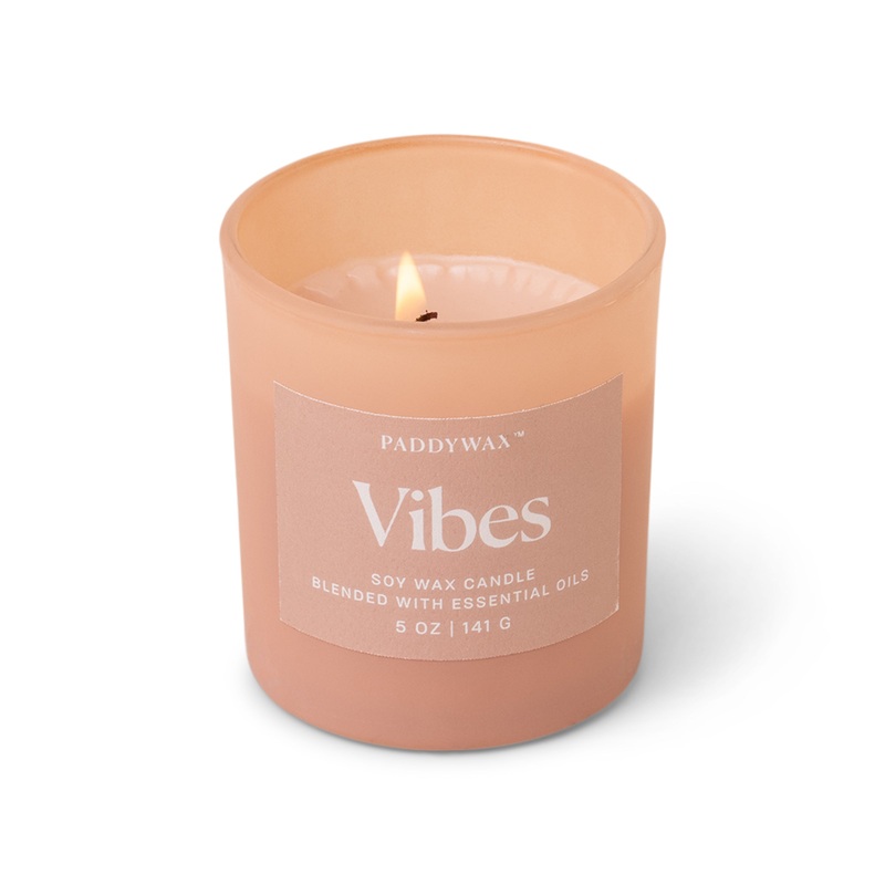Paddy Wax Wellness Glass Candle (141g) – Pink – Vibes
