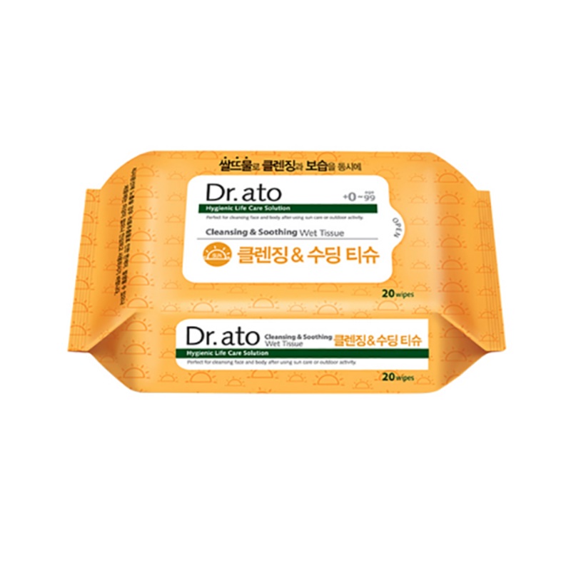 Dr.ato Cleansing & Soothing Wet Tissue 60g 20sheets