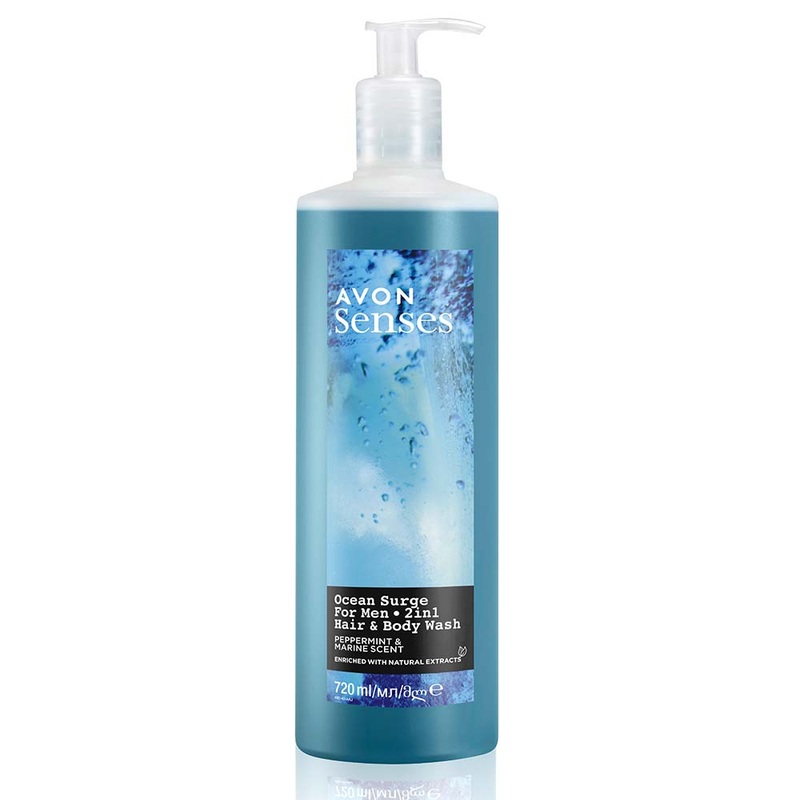 Senses Ocean Surge Hair & Body Wash: Peppermint & Marine – 720ml