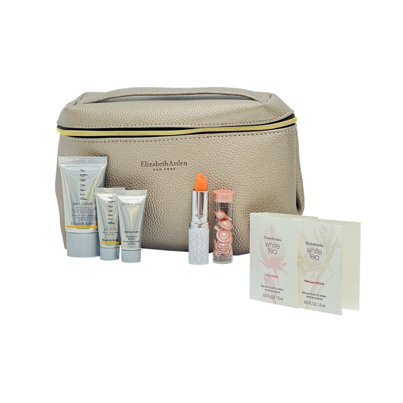 Elizabeth Arden 7 Piece Grey Bag Prevage Set