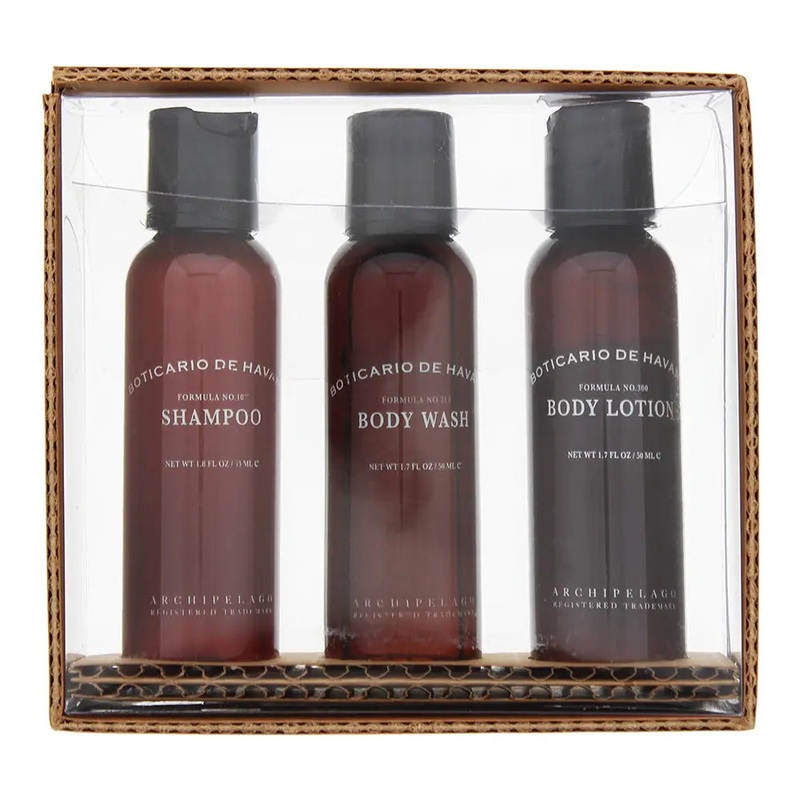 Archipelago Botanicals Boticario De Havana 3 Piece Gift Set: Shampoo 53ml – Body Wash 53ml – Body Lotion 53ml