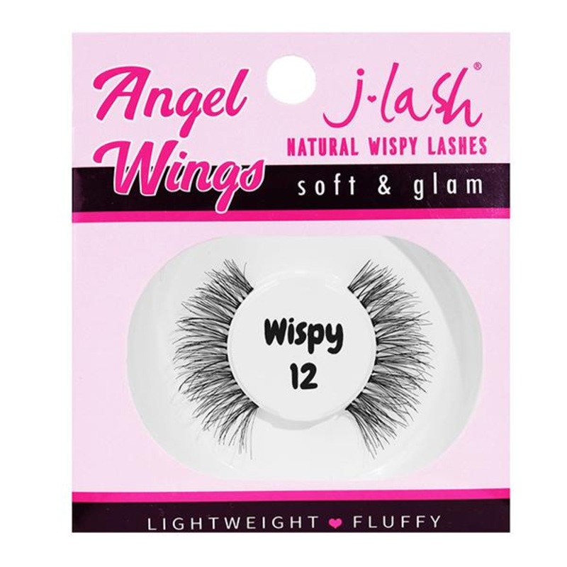 J.Lash Angel Wings Natural Wispy Lashes – Wholesale 12 Units (AW-WISPY12)