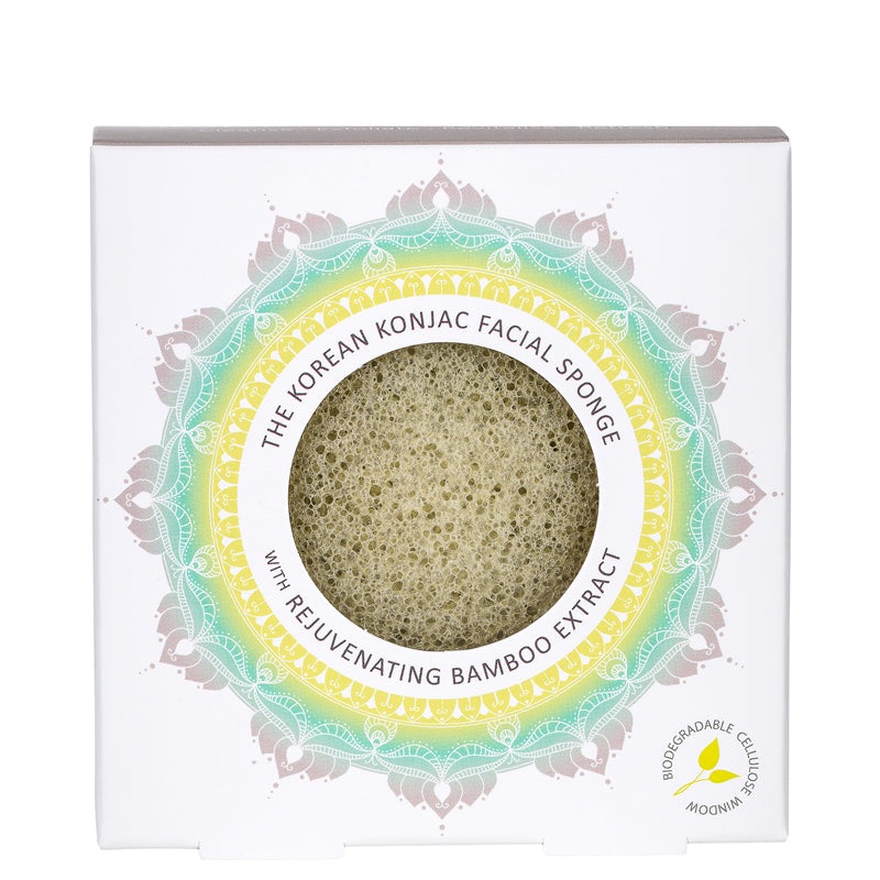 Konjac Sponge Facial Sponge Bamboo Extract for Troubled Skin