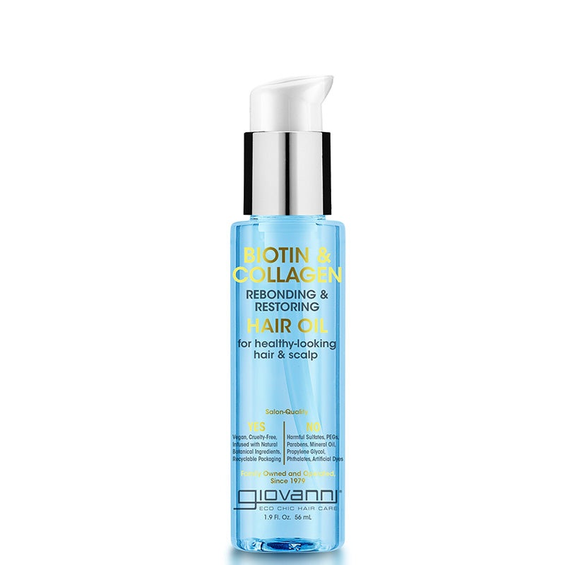 Giovanni Biotin & Collagen Rebonding and Restoring Hair Oil 56ml