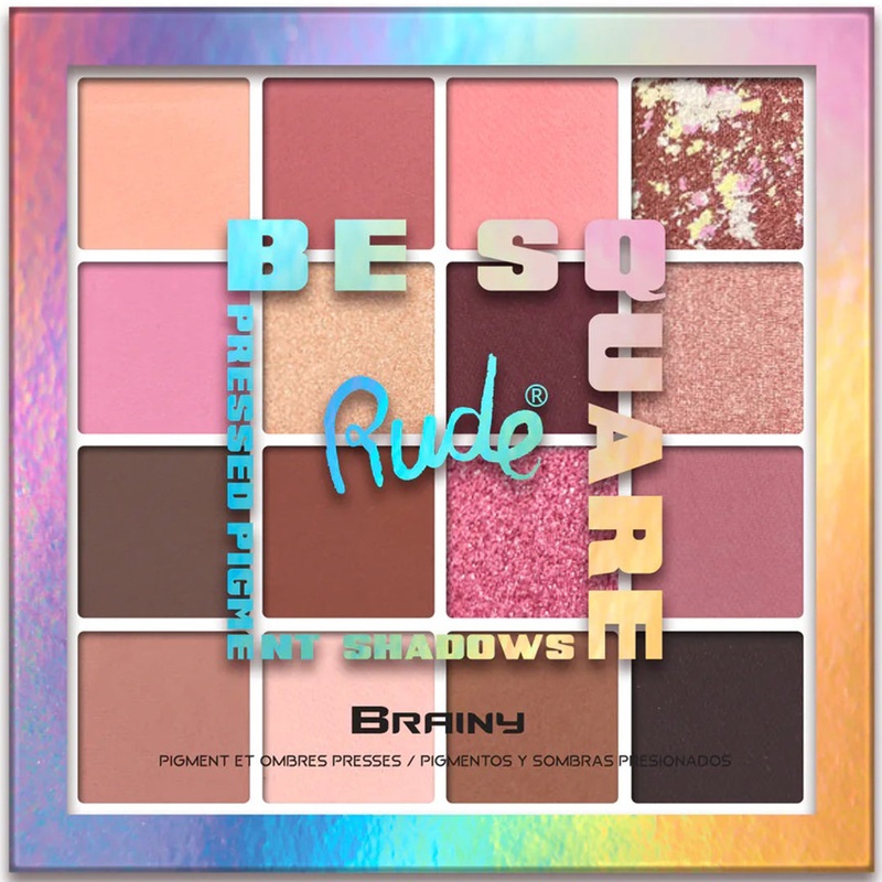 Rude Cosmetics Be Square Pressed Pigment & Shadow Brainy – Wholesale 4 Units (RC-38234)