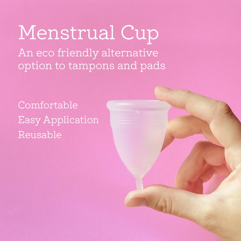 Womens Pink Menstrual Cup  Eco-Friendly, Comfortable, Free Delivery x1