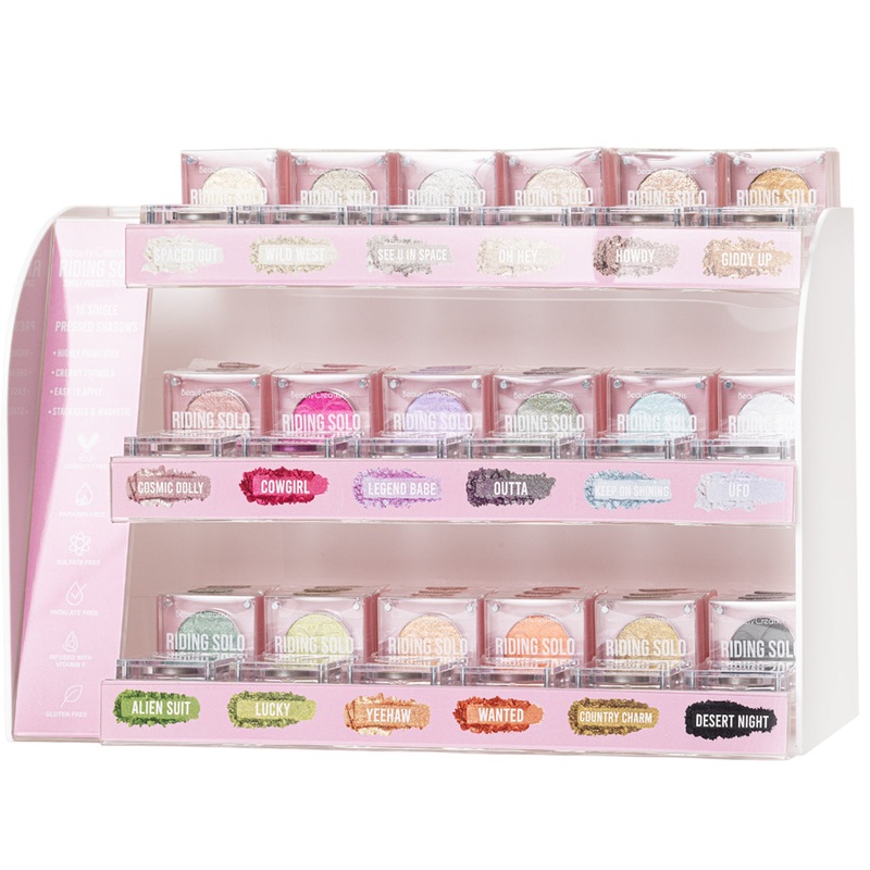 Beauty Creations Riding Solo Single Pressed Shadow – Wholesale Display 108 Units + 18 Tester (SS-RS)