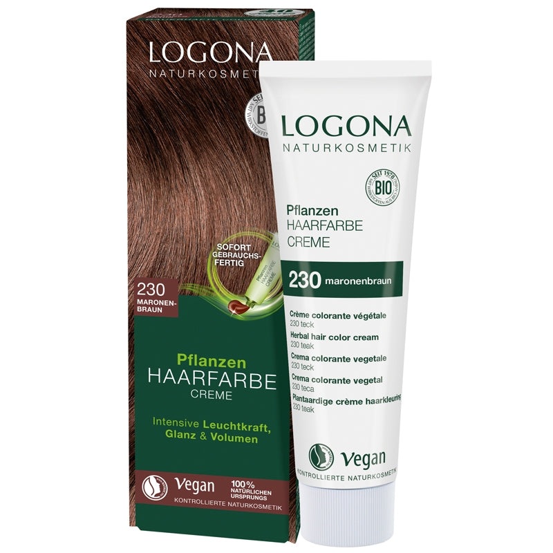 Logona Herbal Hair Colour Cream 230 Chestnut Brown 150ml