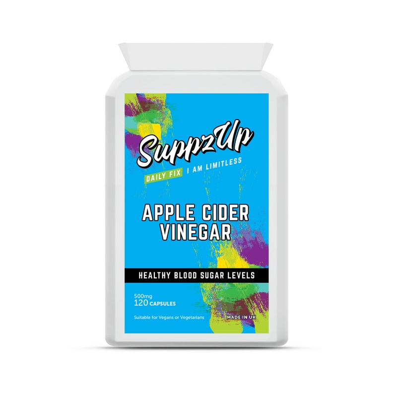 SuppzUp Apple Cider Vinegar 500mg – 120 Capsules