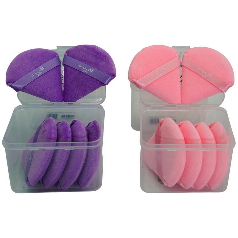 Simply Bella Triangle Puff Sponge Assorted – Wholesale 12 Sets (STB008)
