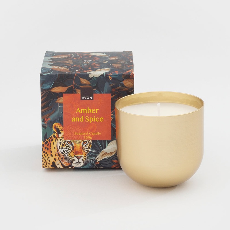 Amber & Spice Scented Candle 0