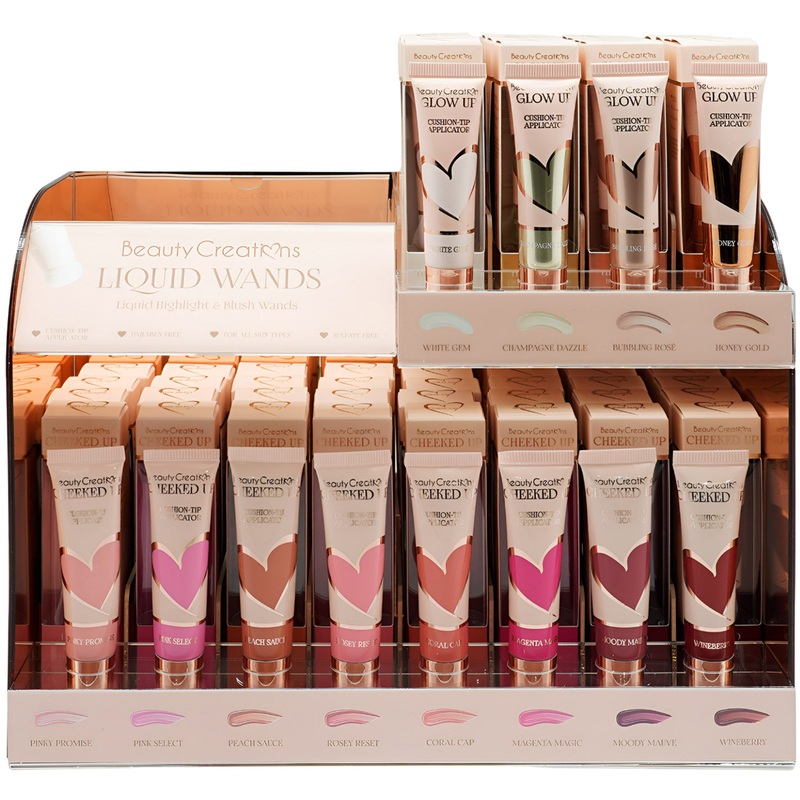 Beauty Creations Liquid Wands – Liquid Highlight & Blush Wands – Wholesale 72 Units + 12 Tester (FSLW-PTD1)
