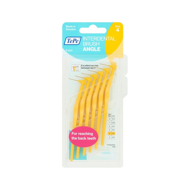 Interdental Brush Angle Yellow 0.7mm 6 units