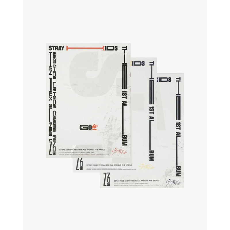 STRAY KIDS – 1st Album [GO] (Go Live) STANDARD EDITION (3 Versions) A TYPE VER. / RED