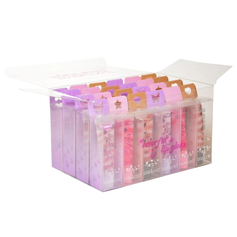 Kevin & Coco Colorful Lip Gloss – Wholesale Display 24 Units (KC248803)