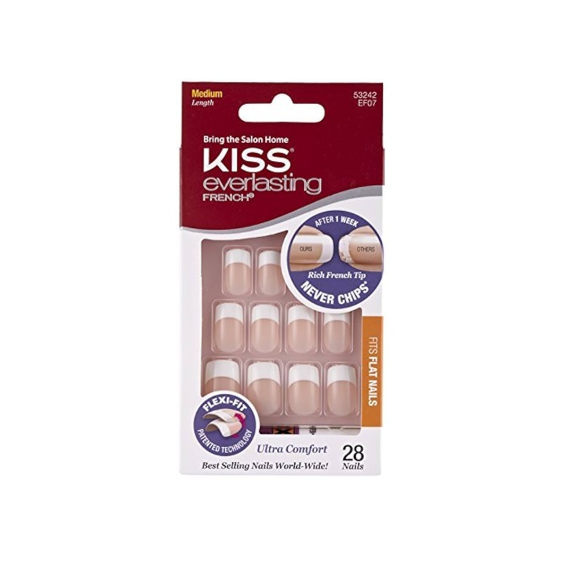 Kiss Everlasting French 28 Medium Nails 53242 EF07