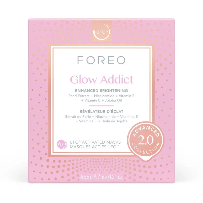 Foreo UFOEnhanced Brightening Activated Face MaskGlow Addict x 6 Advanced Collection 2.0