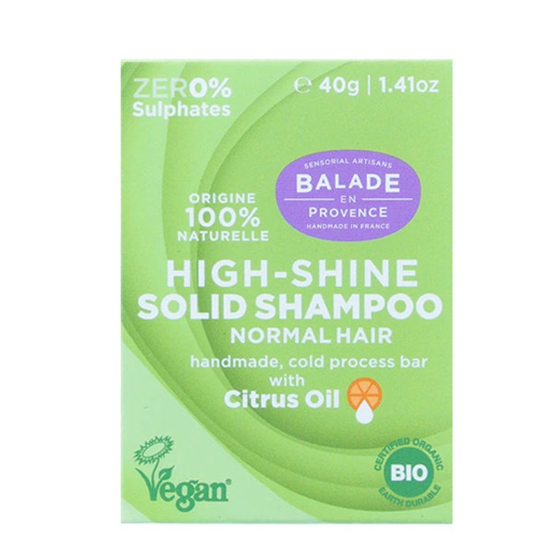 Solid Shampoo For Normal Hair – High Shine 40g