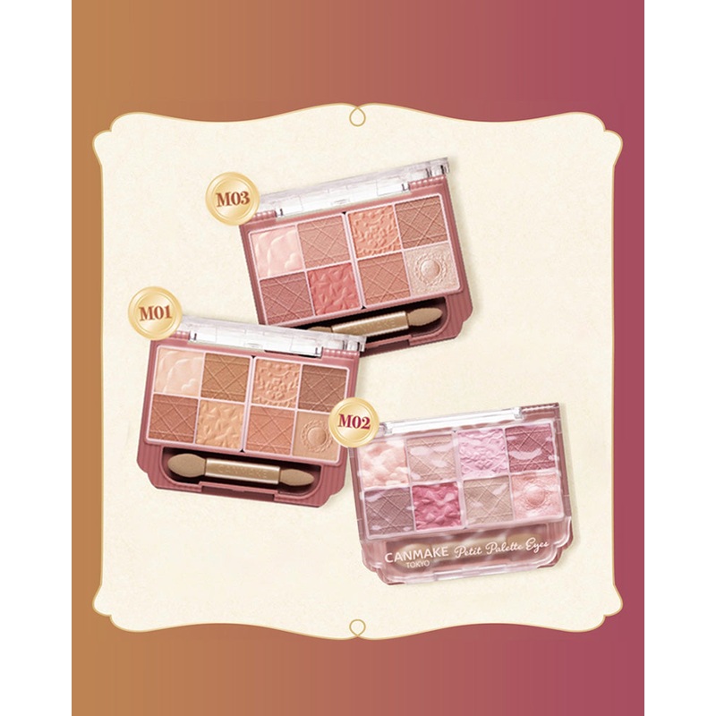CANMAKE Petit Palette Eyes: Matte Type #M01 Maple Millefeuille