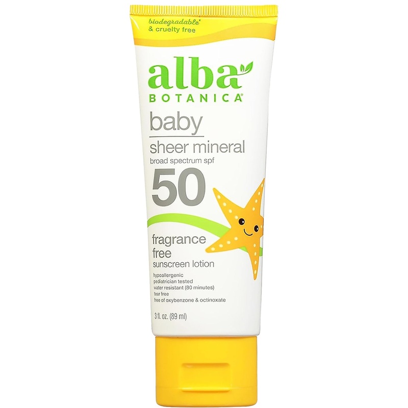 ***BACK SOON***Baby Sheer Mineral SPF50 Sunscreen Lotion | Fragrance Free
