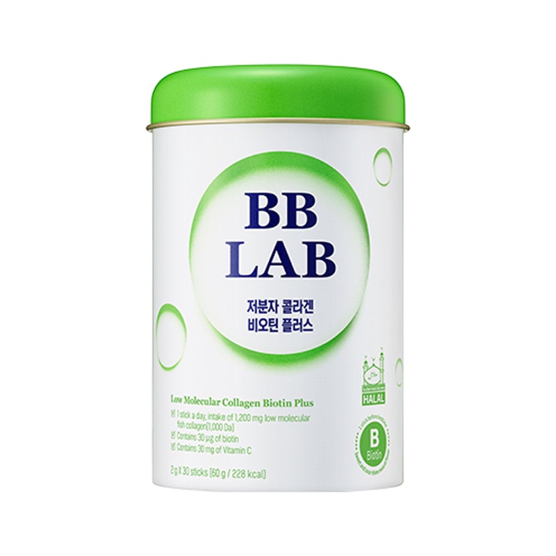 BBLAB (Halal) Low Molecular Collagen of Biotin Plus 2g*30 sticks