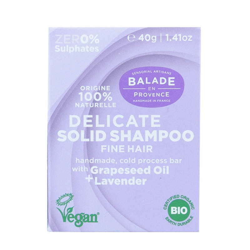 Solid Shampoo For Fine Hair – Lavender 40g