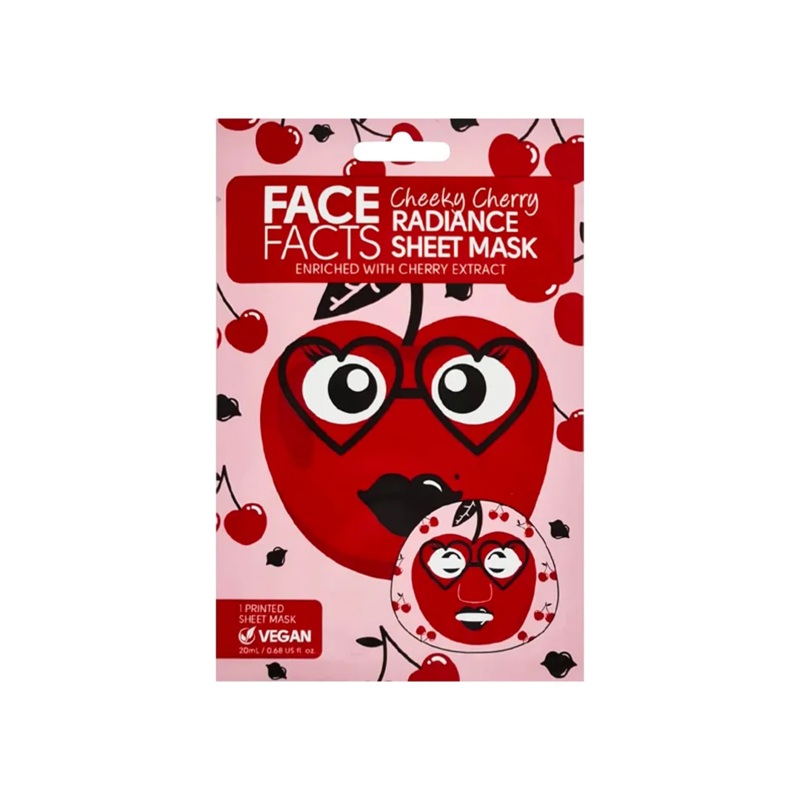 Face Facts Cheeky Cherry Radiance Sheet Mask With Cherry Extract