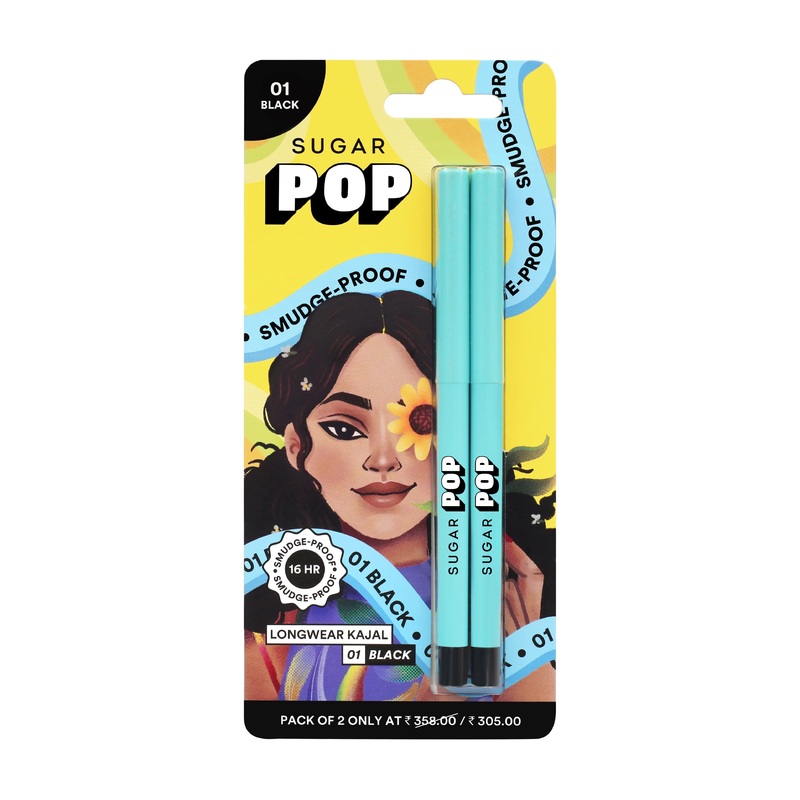 Longwear Kajal Duo – 01 Black (Gift) (100% off)