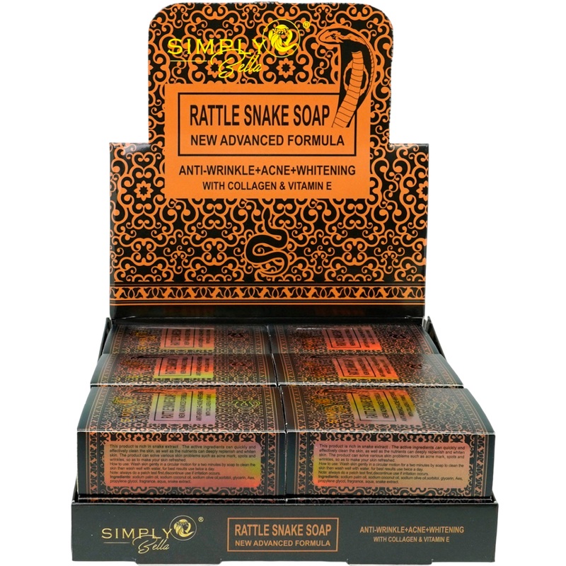 Simply Bella Rattle Snake Soap – Wholesale Display 12 Units (SIM011)