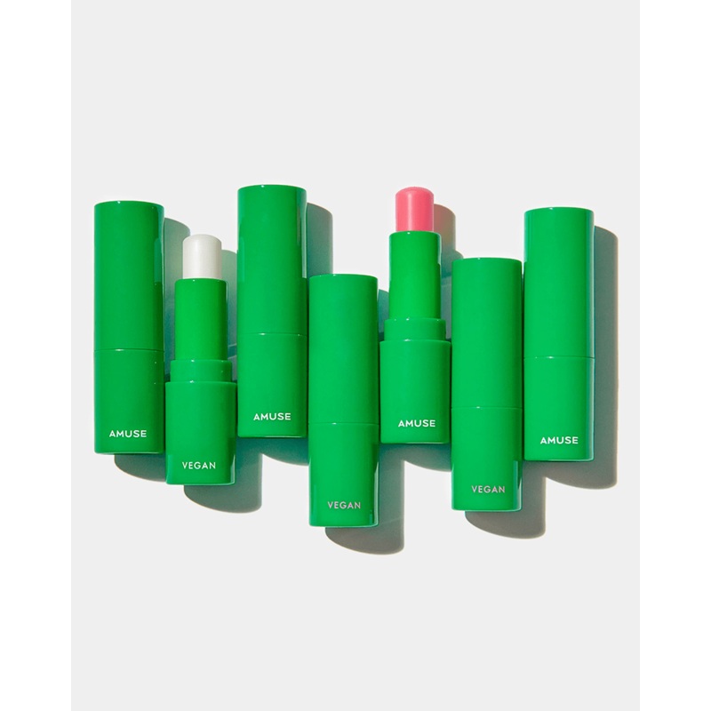 AMUSE Vegan Green Lip Balm #01 CLEAR