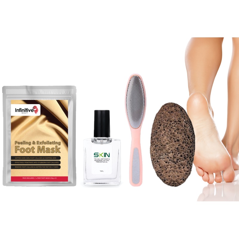 Exfoliating Foot Care Kits  Free UK Delivery 4pc Original Foot Care Kit