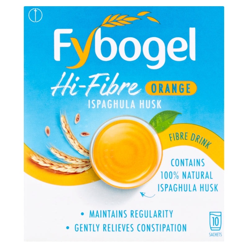 Hi-Fibre Orange Ispaghula Husk Fibre Drink 10 sachets