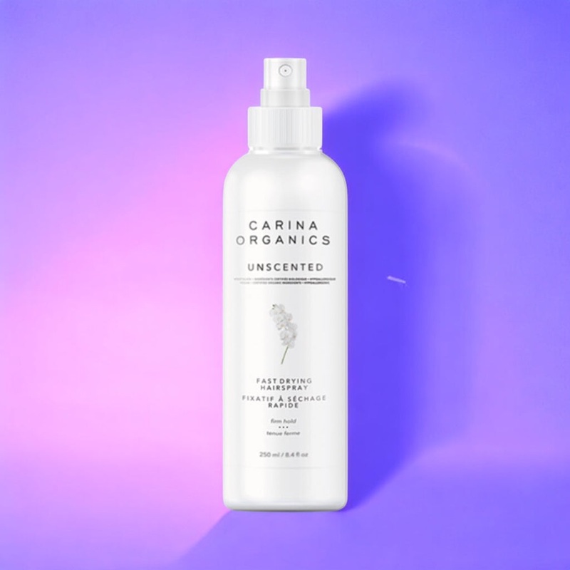 Unscented Fast Drying Hair Spray 250ml – Carina Organics