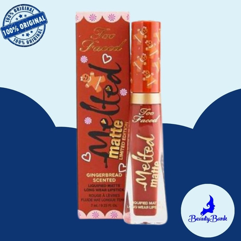 BEAUTY RESERVE – TOO FACED MELTED MATTE LONG WEAR LIPSTICK LIMITIED EDITION Gingerbread Girl