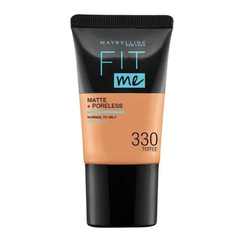 Maybelline Fit Me Foundation Matte & Poreless With Clay 330 Toffee, 18ml