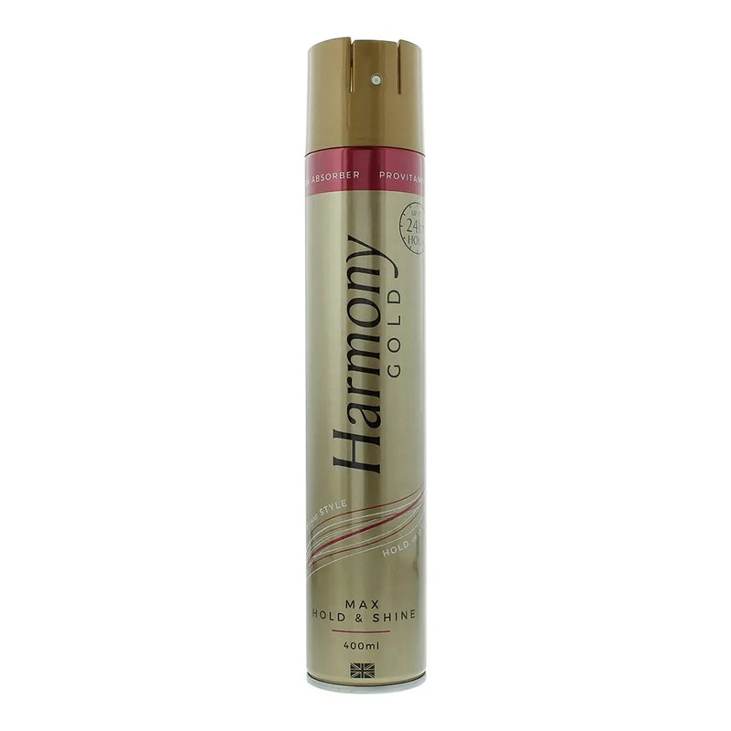 Harmony Gold Max Hold  Shine Hair Spray 400ml