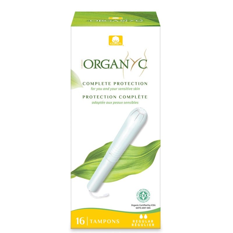 Organyc Organic Cotton Tampons with Applicator Regular – Pack of 16