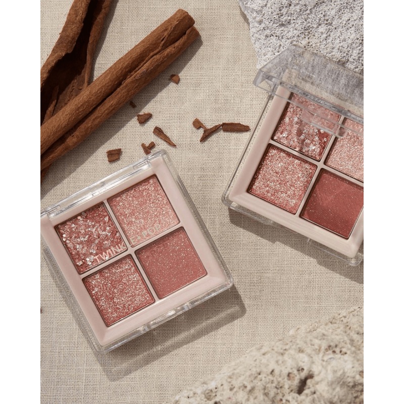 TWINKLE POP by CLIO Pearl Flex Glitter Eye Palette #01 HEY, ROSE