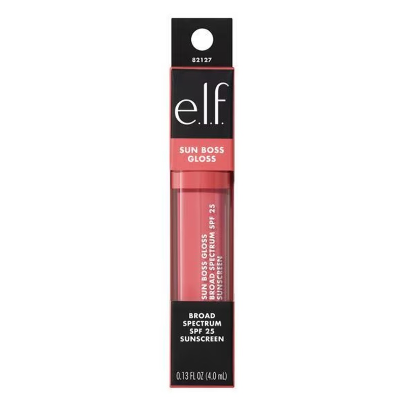 Elf Sun Boss Lip Gloss SPF 25 Blush Much