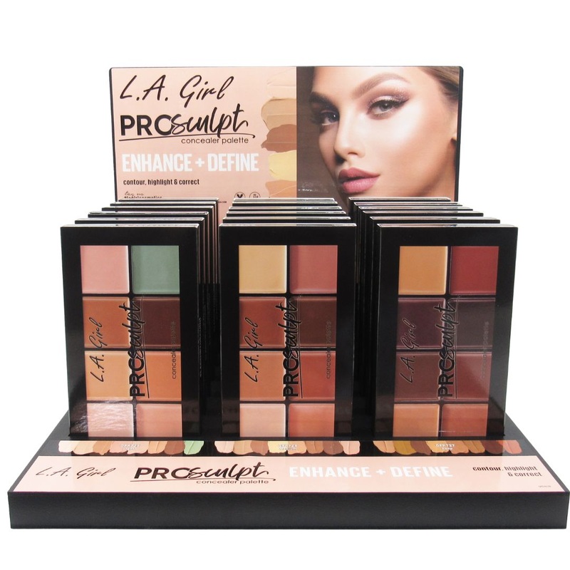 L.A. Girl Pro Sculpt Concealer Palette – Wholesale Display 18 Units (GPD467)