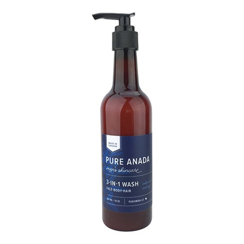 Natural for Men 3-IN-1 Wash for Face, Body and Hair 300ml – Pure Anada
