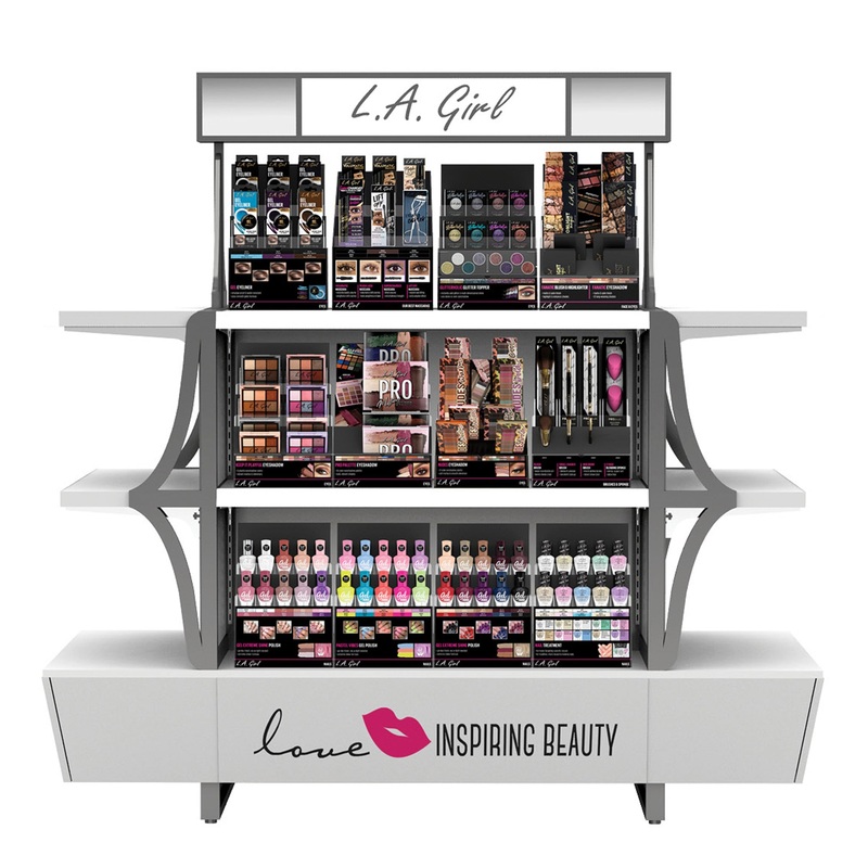 Wholesale L.A. Girl Beauty Island Floor Display 4263 Units (GBI3)