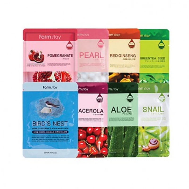 Farmstay Visible Difference Mask Sheet 29g 1ea / 13 Types #Acerola