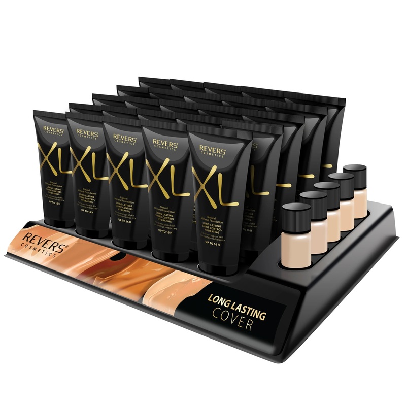 Revers Cosmetics Xl Natural Mineral Foundation – Wholesale Display 25 Units (NR-05BRONZE)